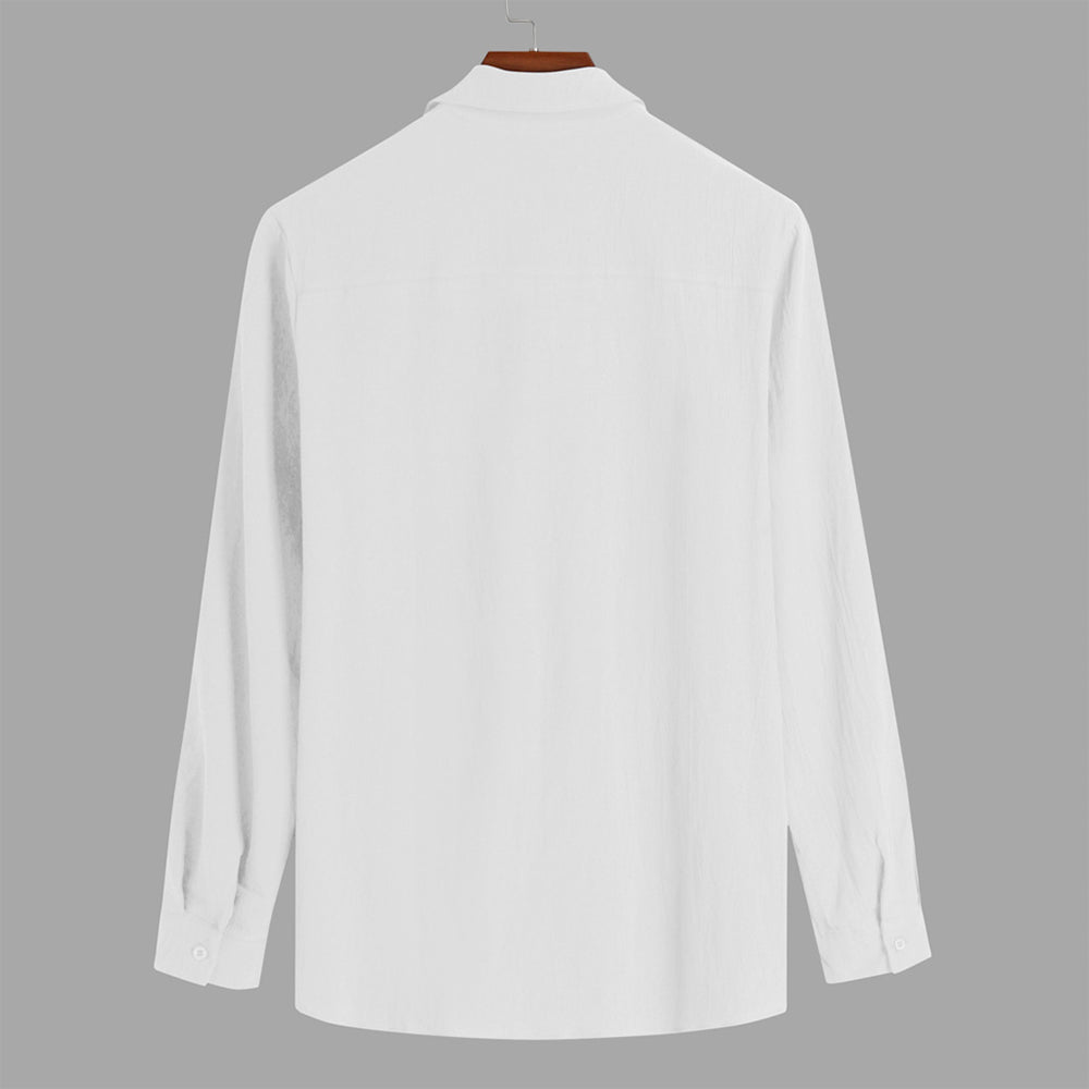Casual Cotton Linen Shirts For Men